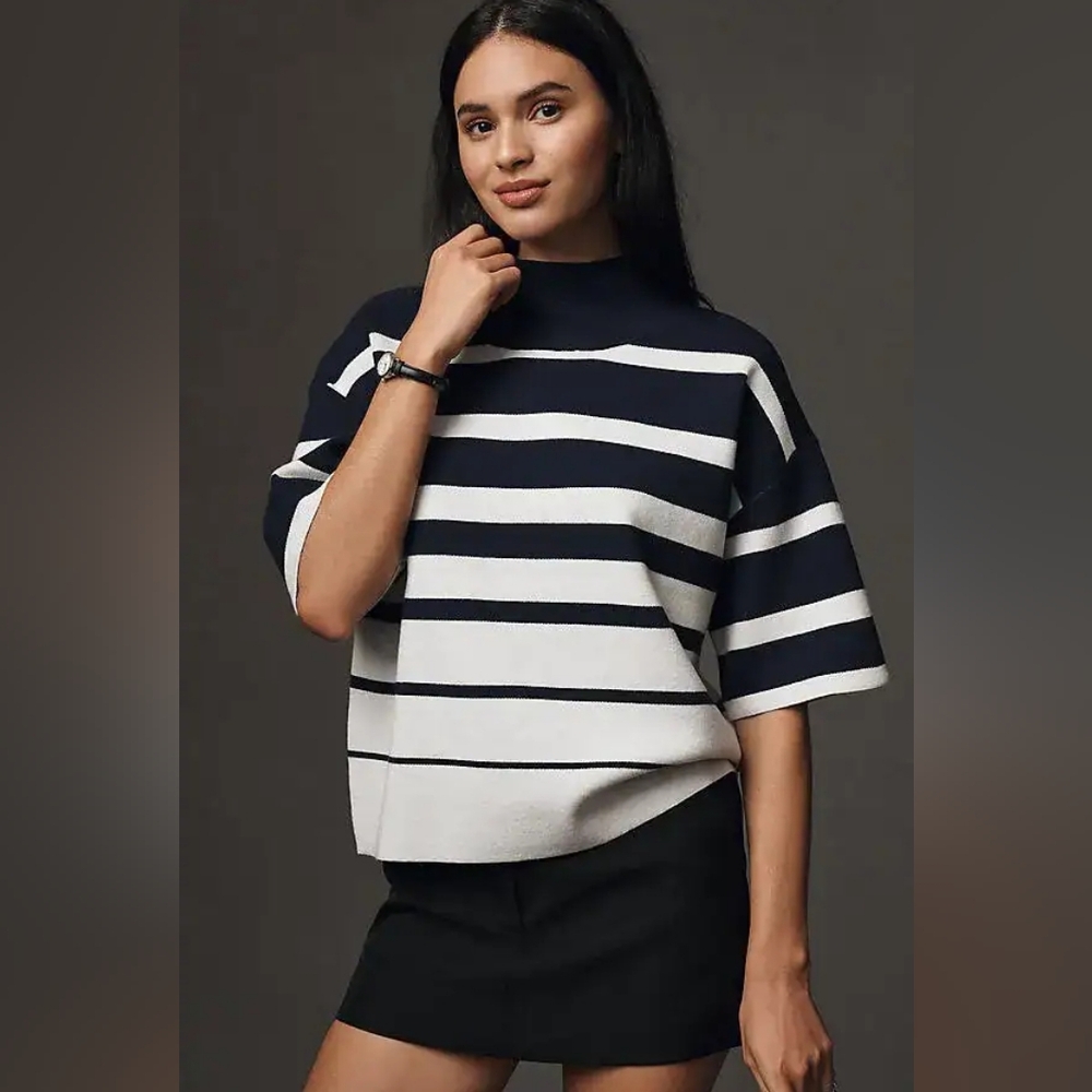 Maeve Caris Mockneck Sweater Size XL